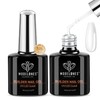 Modelones Builder Gel Set, 2 Pcs 10ml Clear Gel Builder