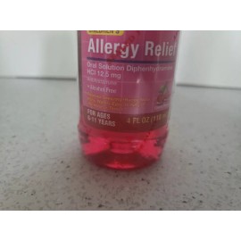 Assured New 4 oz Assured Childrens Allergy Liquid  Cherry Flavor Age 6-11 Anahistamine