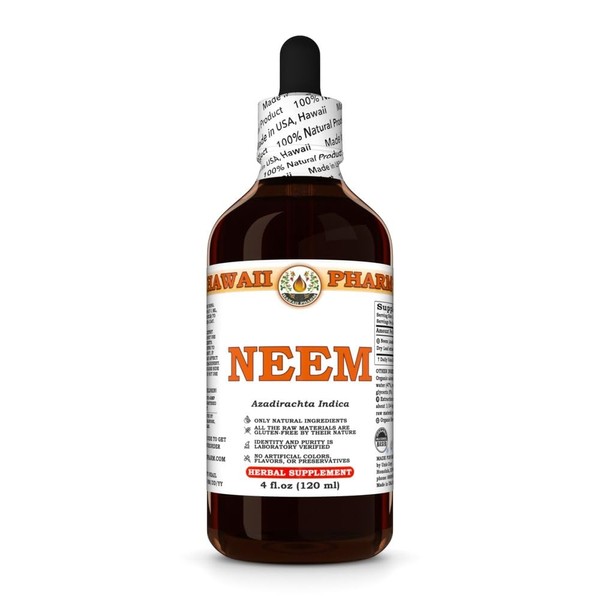 Neem Extract, Tincture for Hair and Skin Vitality, Supports Liver