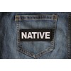 Native Patch - 4x1.5 inch - Embroidered Iron on Patch