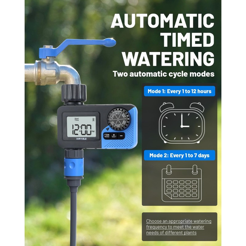 XINYIELE Smart Sprinkler Timer, Programmable Garden Smart Hose Watering System