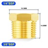 TAILONZ PNEUMATIC Brass Threaded Pipe Fitting 1/4 Inch BSP Male