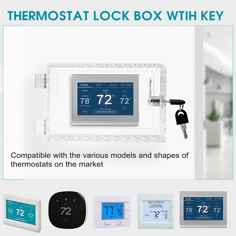 Lock Box With Key, 2Pack Universal Acrylic Cover for Goole