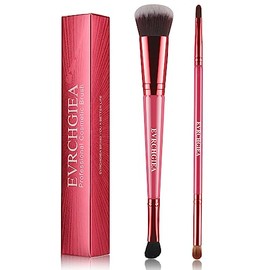 Brocha de Contorno de Mezcla para Maquillaje, Juego de Brochas para Corrector de Contorno de Base, Brocha de Base para Maquillaje Líquido, Crema, Brochas de Maquillaje de Doble Cara, Buenas