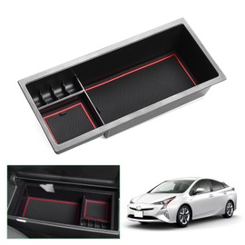 GAFAT Toyota Prius ZVW50 4th Generation, 2015-2023 Prius 50 Series Center Console Box, Car Storage Box, Prius 50 Storage Box, External Console Box, Interior Parts, Armrest Box, Dress Up, ABS Material, Accessories Case, Anti-Slip