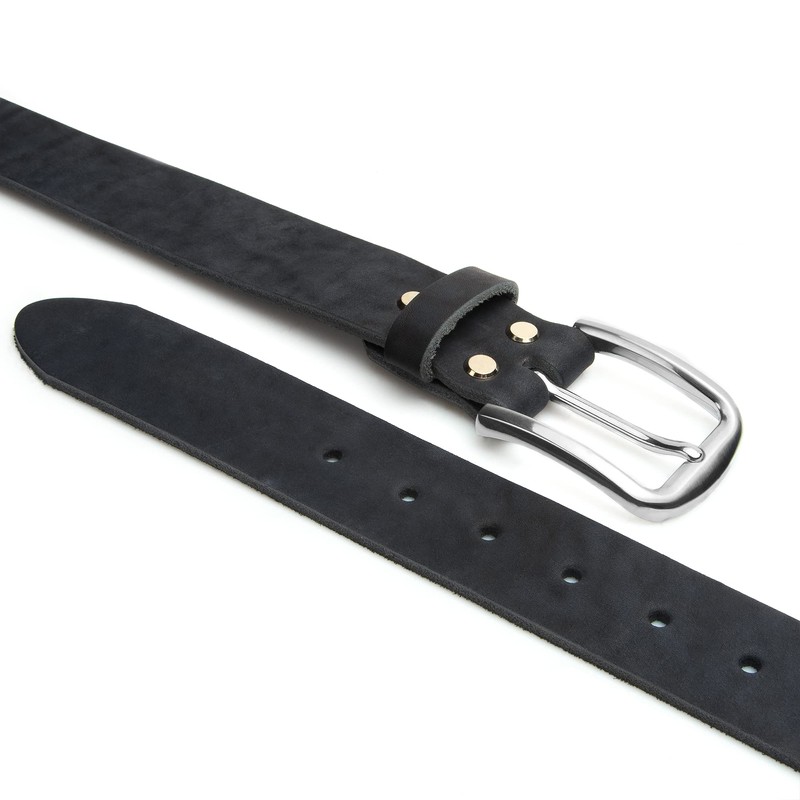 Cinturón de piel de vacuno de 1.5 pulgadas para hombre,