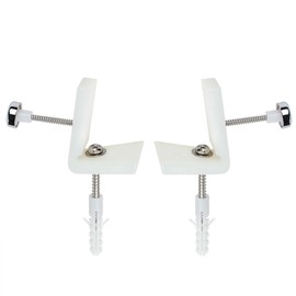 Cheeroyal Angled Floor Bathroom WC Toilet Pan/Bidet Side Fixing Bathroom Fitting Kit Screws Brackets