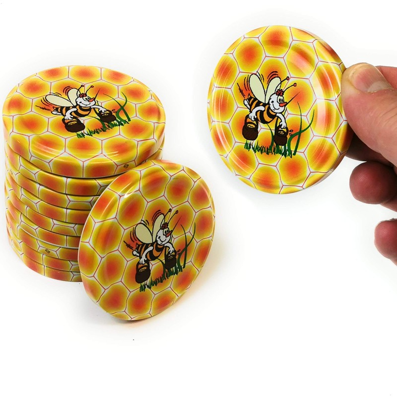 Kerafactum Screw Lids for Jam Jars Small 10 Lids for