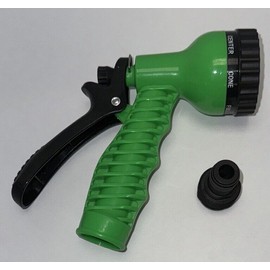 Unbranded Garden Lawn Hose Nozzle Head Water Sprayer Green - 7 SPRAY PATTERNS IN STOCK