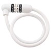 J&C JC-043W WH Variable Dial Wire Lock, White