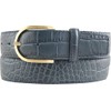 BELTINGER Women's Belt with Crocodile Embossed 4 cm Leather Belt