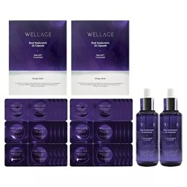 Wellage [웰라쥬][홈쇼핑 최신상] 웰라쥬 리얼 히알루로닉 리프팅 캡슐 시즌3 60회분+액티브 앰플 70ml 2개 [Wellage][Home Shopping Latest] Wellage Real Hyaluronic Lifting Capsule Season 3 60 Servings + 2 Active Ampoules 70ml [Wellage Season 3 60 episodes + 2 ampoules 70ml]