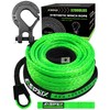 Synthetic Winch Rope Kit, 1/4" x 50ft 10000LBS Blue Winch