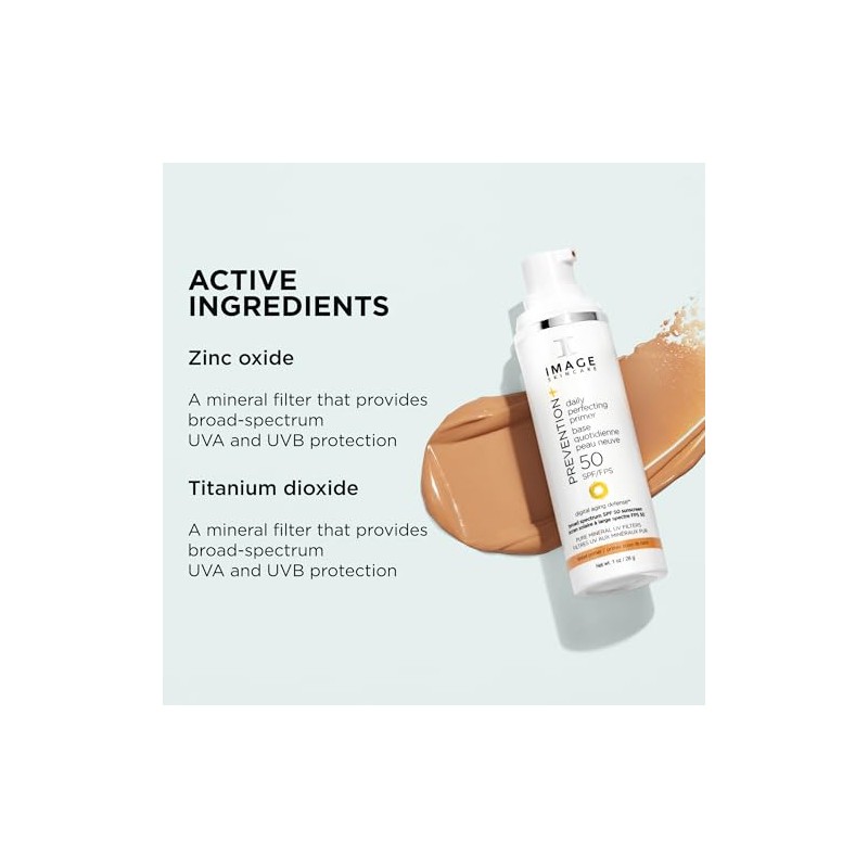 IMAGE Skincare, Prevention+ Daily Perfecting Primer SPF 50, Zinc Oxide