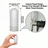 LIFEHIM G9 Glass Bulb Cover, Frosted Borosilicate Light Shade Replacement,