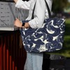 NLZI Beach Bag for Women Fish Print Beach Tote Bag