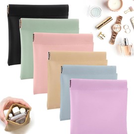 Mini Bolsas de Maquillaje,6 Piezas Cosmetiquera Peque?a para Bolso | Cosmetiqueras para Regalo, Bolsita de Cosméticos Portátil sin Cremallera