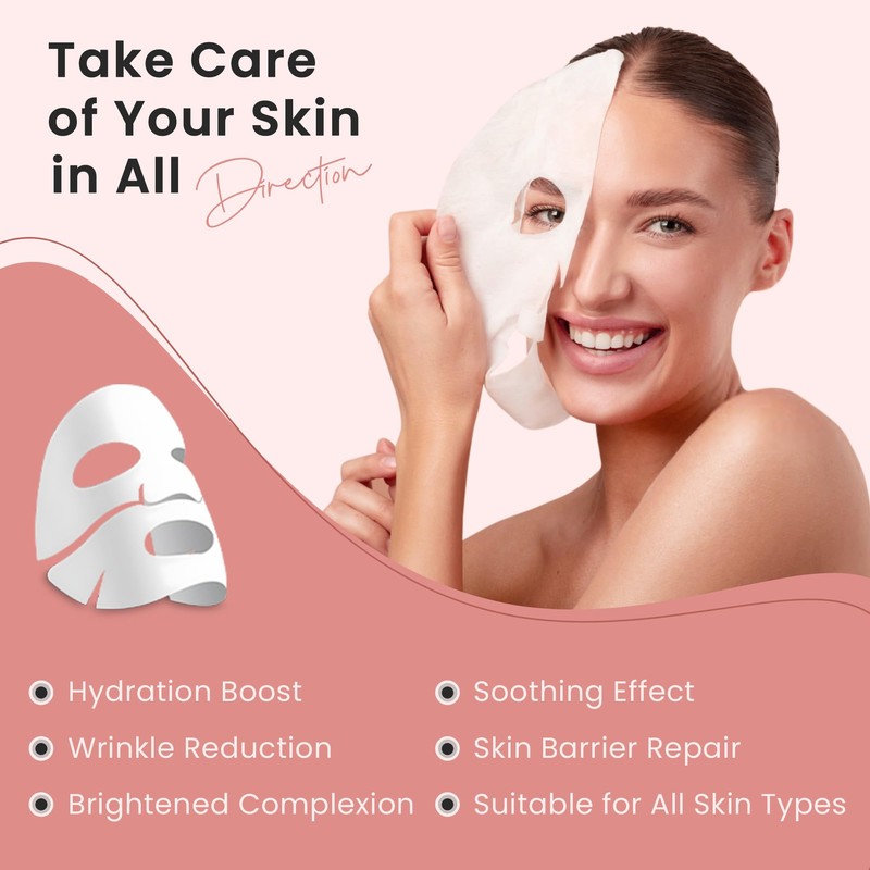 NAhmeds Bio-Collagen Real Deep Mask, Low Molecular Collagen, Deeply Hydrates