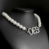 Order Of The Eastern Star Society Beads Necklace OES White