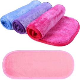 JSBelle 4 piezas Paño desmaquillante, Toalla de limpieza de microfibra reutilizable (4 Pcs)