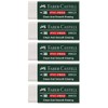 Faber-Castell Eraser/Rubber, 5 Radierer, 1