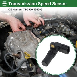 Motoforti Intput Transmission Speed Sensor VSS Speed Sensor for Honda Civic Hybrid 1.3 06-11 No.28810-P7W-004 Black Sturdy