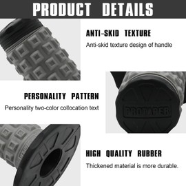 7/8" 22mm Anti Slip Dirt Bike Grip Handlebar Motorcycle Pillow Top Mx Handle Grips Fit for Motocycle Motorcross Electric Folding Mountain Road Tricycle Scooter or Kids Low Rider Motorcyle Bar