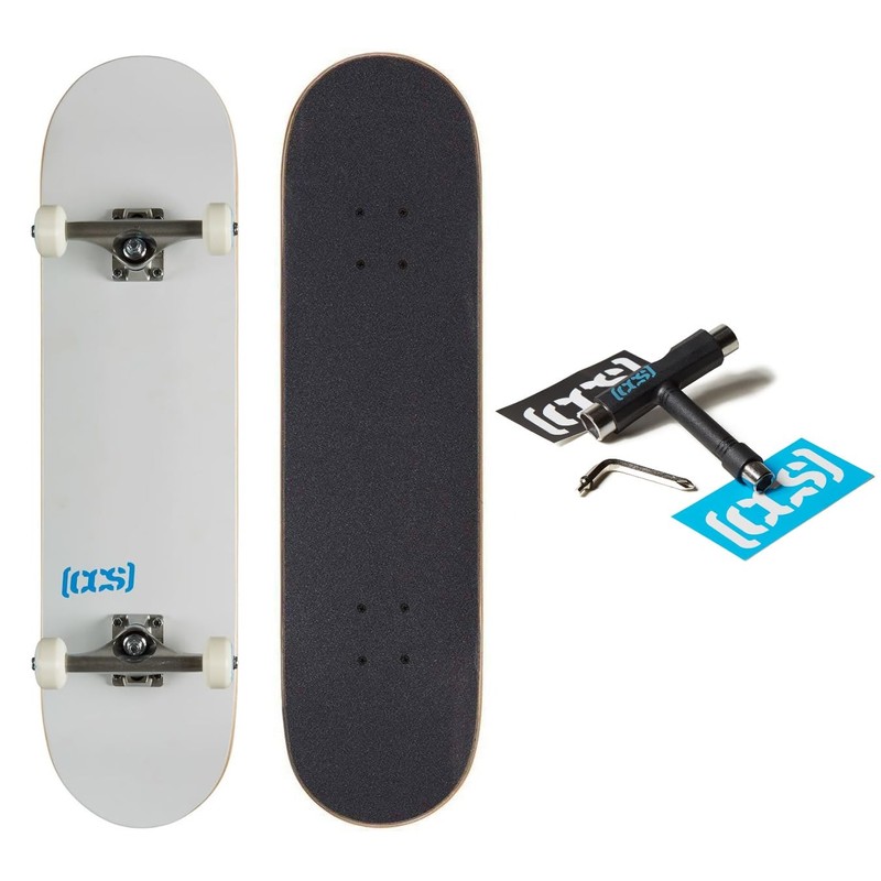 [CCS] Logo Skateboard Complete White 7.50"