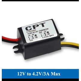 Car Power Supply Module DC-DC Buck Step Down Converter 12V to 4.2V  3A 18W Car Power Supply US SELLER