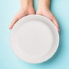 Tessera Bio Products QXR18RFSC Round Paper Plates, FSC Certified, White,