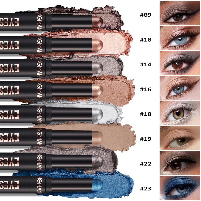 Cream Shimmer Eye Shadow Stick - Waterproof Shimmer Eye Shadow