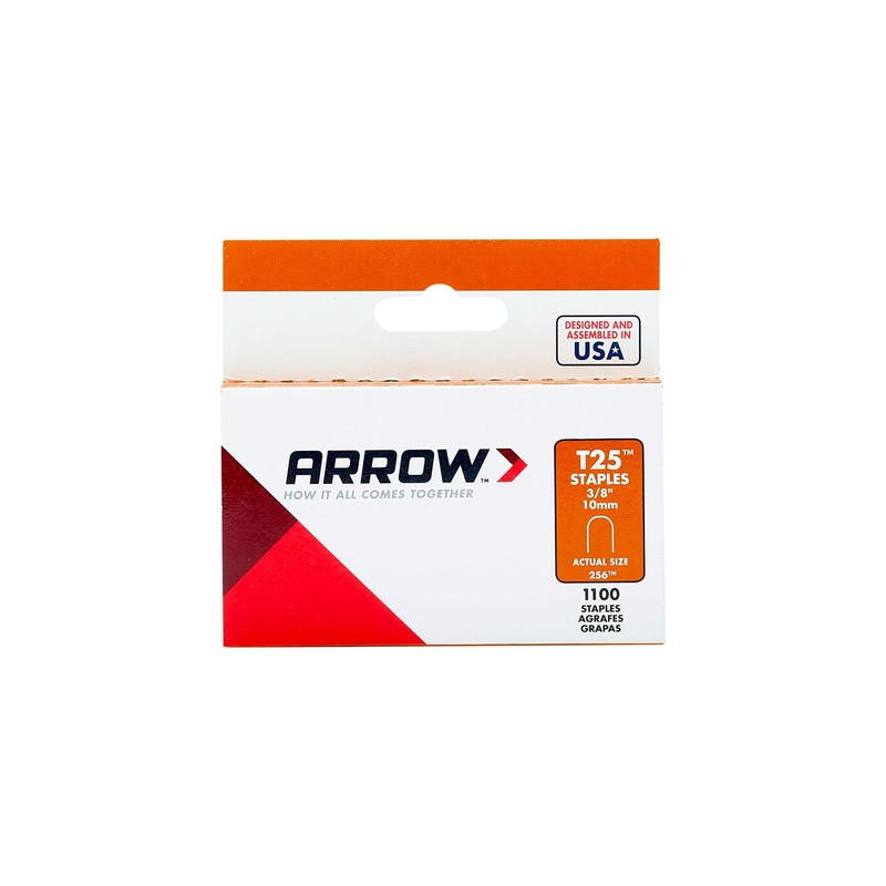 Arrow Heavy Duty T25 Round Crown Staples for Cable and