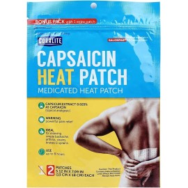 HOT Bulk Case of 6 Capsaicin Hot Patch by Coralite (6)