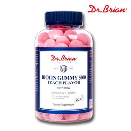 High-potency Biotin Gummies 5000 Peach Chewables 100 Pieces 1 Bottle USA Chewable Biotin Peach Flavor Women Pregnant Women Children / 고함량 비오틴 구미 젤리 5000 피치 츄어블 100개 1병 미국 씹어먹는 바이오틴 복숭아맛 여성 임산부 어린이