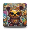 Adorable Hattie Bear Clock - size: 8'' × 8'' (Round)