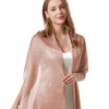 Sparkling Metallic Shawls and Wraps for Evening Dresses with Buckle,
