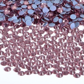 Bymitel Hotfix Crystal Hot Fix Rhinestones for Crafts Clothing Flatback Glass Gems Dance Costumes (Lt. Amethyst, 2mm SS6/2880pcs)