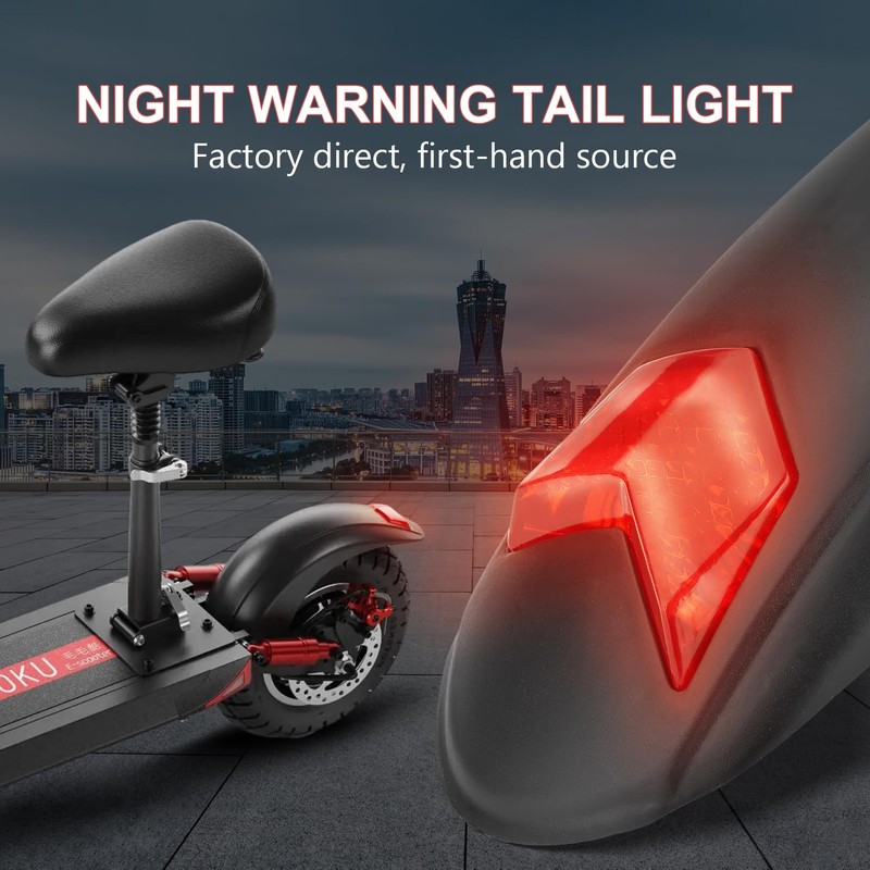 Yungeln Scooter Schutzbleche mit LED Rückleucht kompatibel für Kugoo M4&M4Pro
