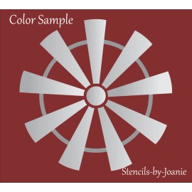 Stencils by Joanie Joanie Stencil 11" Windmill Blades Prim Country Farm Rustic West Family DIY Sign