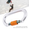 Locking Carabiner Clip Aluminum Alloy Oval Locking Heavy Duty Carabiner