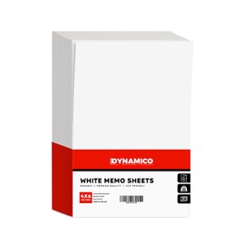 White Memo Sheets Paper – Perfect for Quick Notes, To-Do Lists and Reminders for School, Office and Business | 4 x 6 Inches | 24lb Bond / 60lb Text (90gsm) Paper | 250 Sheets per Pack