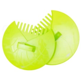 GARDENISED QI003286 Pair of Leaf Scoops, Hand Rakes for Lawn and Garden Cleanup
