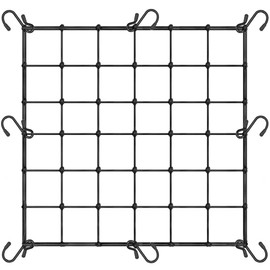 Trellis Netting, Scrog Net with 8 Hooks, 4 * 4In Heavy-Duty Elastic Plant Net, Flexible Hydroponics Grow Tent Net, Hooks for Climbing Plants, Vegetables, Fruits, and Flowers