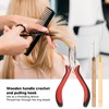 Hair Extension Tool Kit with Silicone Rings Crochet Pulling Hook