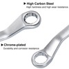 sourcing map Offset Double Box End Wrench 13mm x 15mm