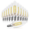 DAYBETTER Dimmable E12 Candelabra LED Light Bulbs, Chandelier Light Bulb