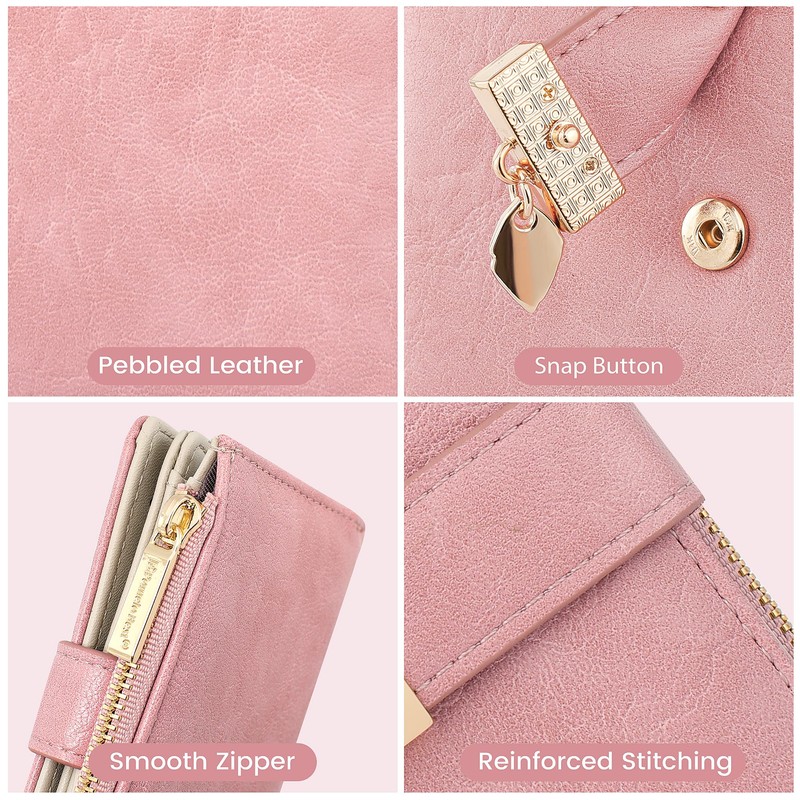 Pomelo Best Wallet Women Large Capacity Bifold Wallets for Women