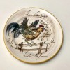 Deruta Ceramiche Italy DER56 Hand Painted Rooster Script 9" Salad