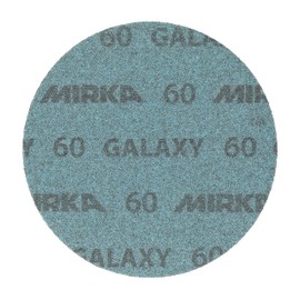 Mirka GalaxySandpaper 6 inch (150mm) - Grit 60, 50 Discs/Pack - Hook & Loop - Premium Abrasive for Epoxy Resin, Wood, Metal - Non-Clogging, Self-Sharpening Technology - Ideal for Power Sanders