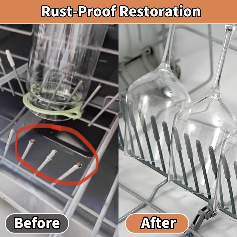 100-Pack Dishwasher Rack Caps,Dishwasher Rack Repair Coating,as the Dishwasher Cover